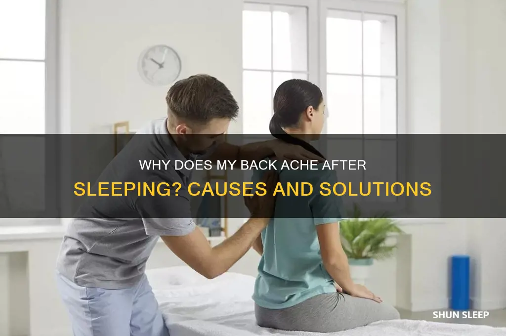 why do i get a sore back when sleeping