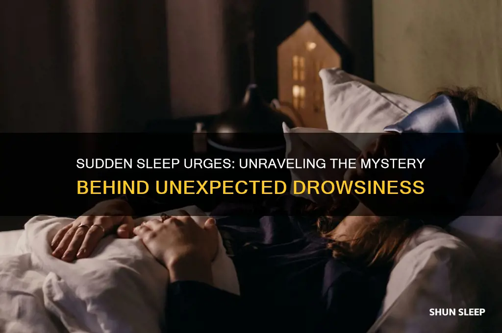 why do i get a sudden urge to sleep