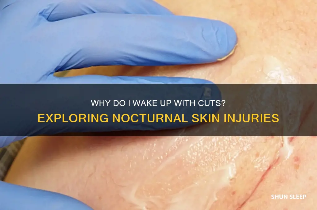 why do i get cuts in my sleep