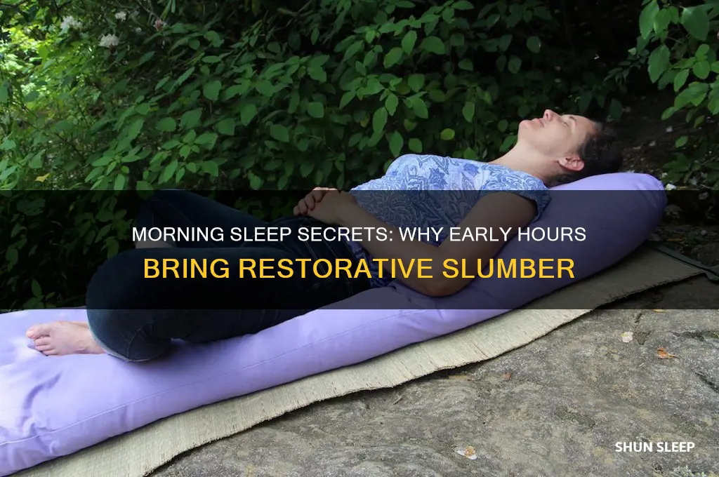 why do i get my best sleep in the morning