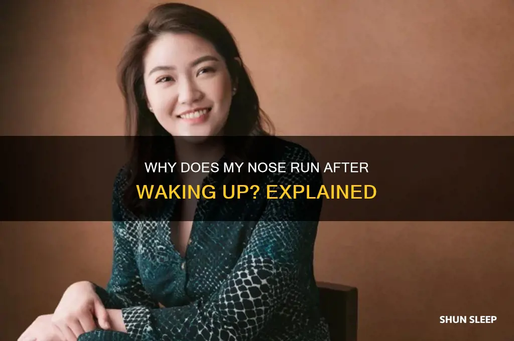why do i get runny nose after sleeping