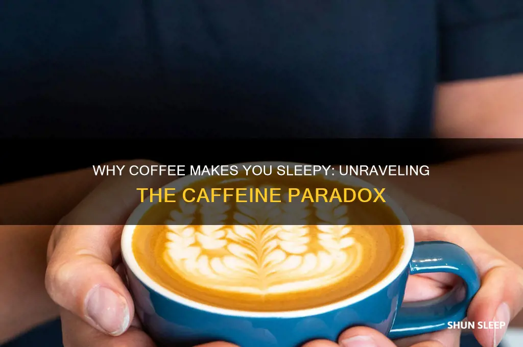 why do i get sleep after drinking coffee