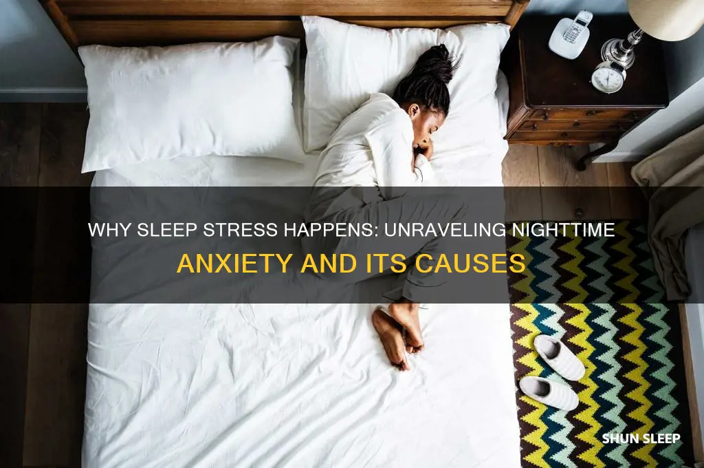 why do i get stressed when trying to sleep