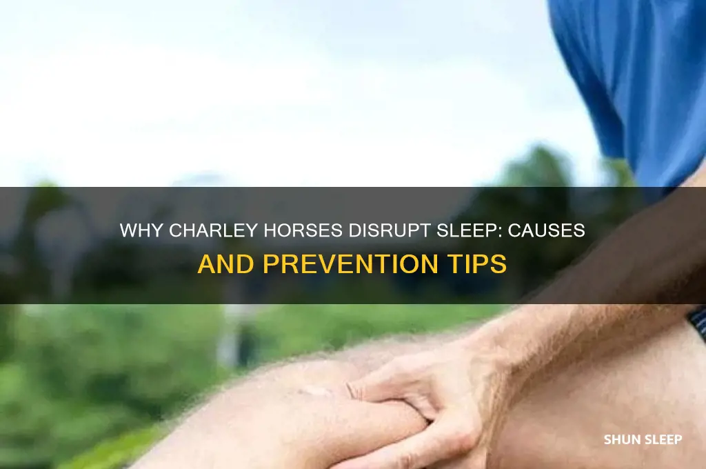 why do i keep getting charley horses when i sleep