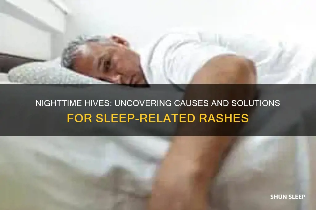 why do i keep getting hives when sleeping