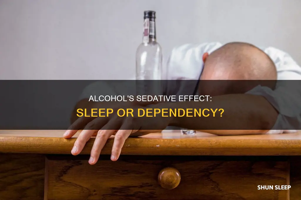 why do i need alcohol ot sleep