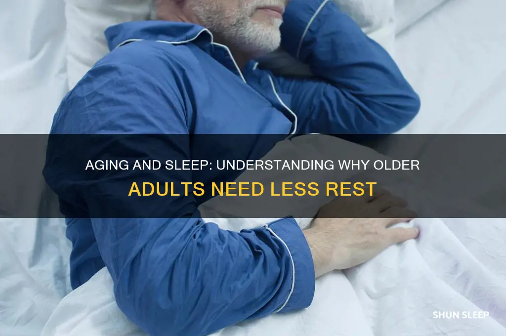 why do i need less sleep as i get older
