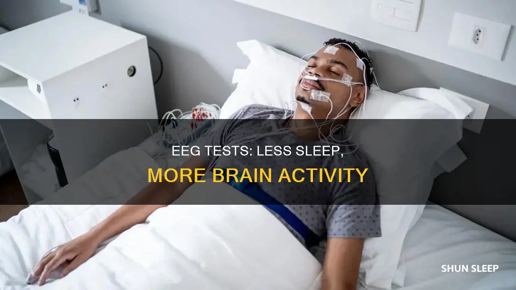 why do i need less sleep during an eeg test