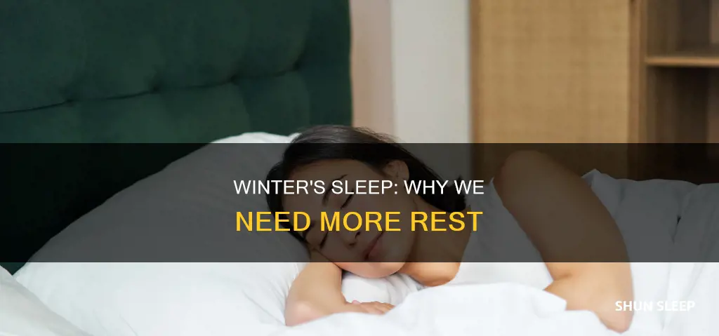 why do i need more sleep in the winter