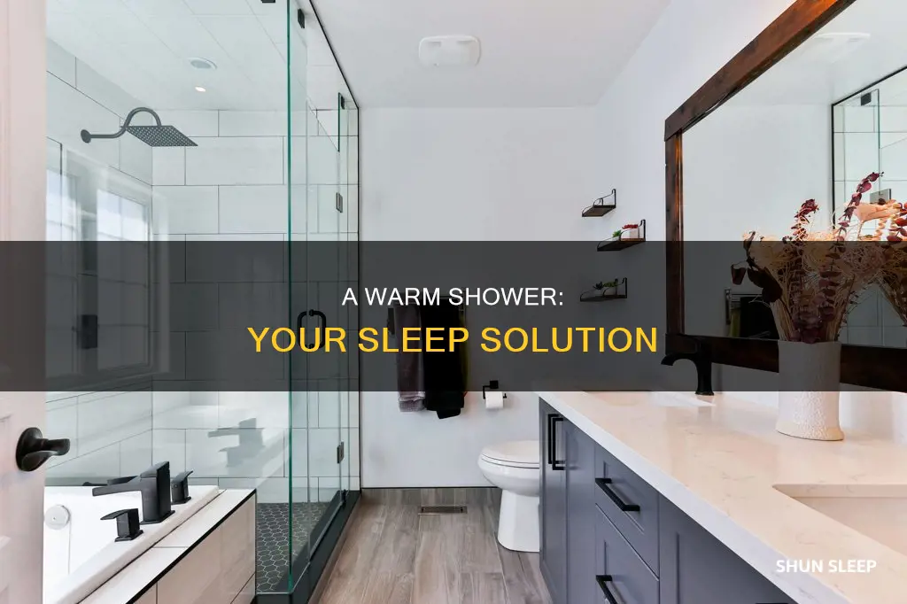 why do i sleep better after a shower