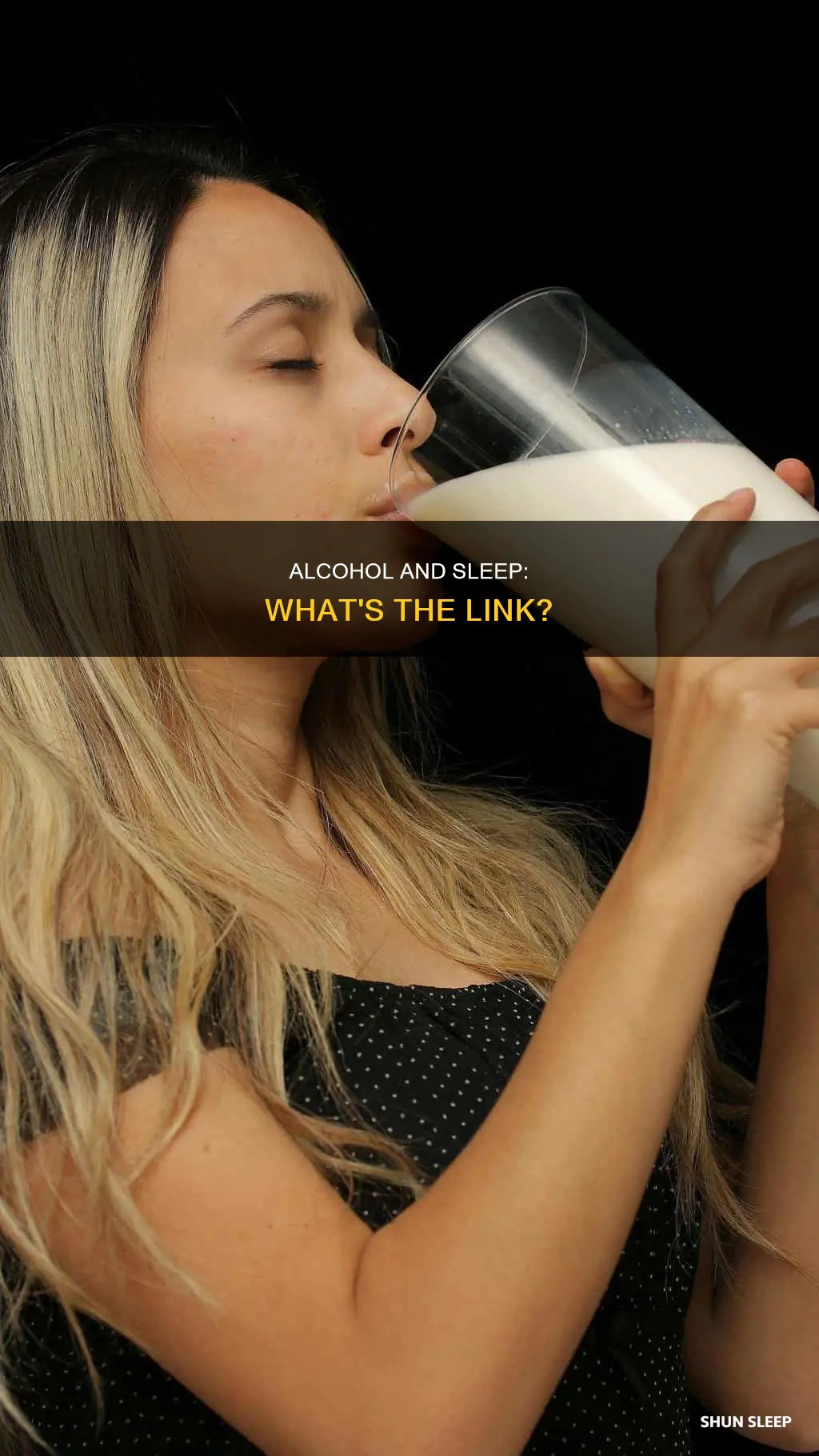 why do i sleep better after drinking