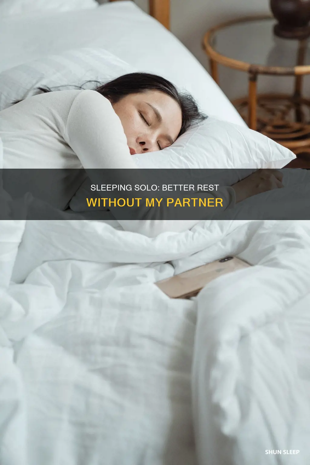 why do i sleep better alone than with my partner