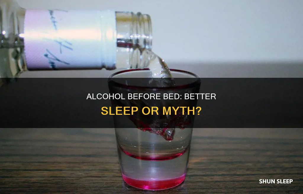 why do i sleep better if i drink acholal beforebed