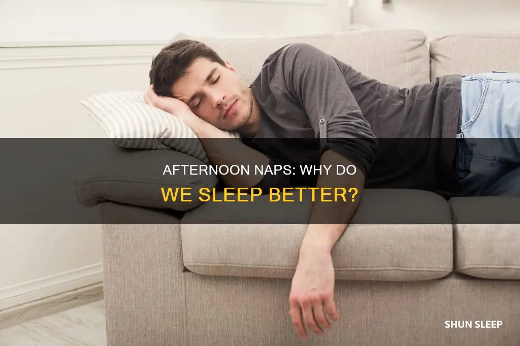 why do i sleep better in the afternoon
