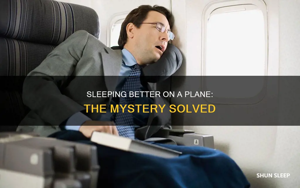 why do i sleep better on a plane