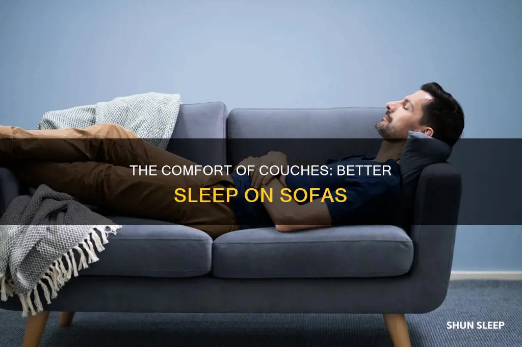 why do i sleep better on the sofa