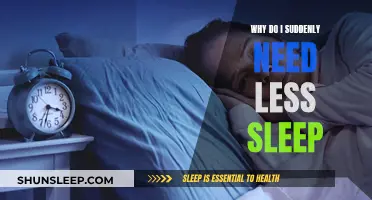 Sleep Less, But Why? A Sudden Change Explained