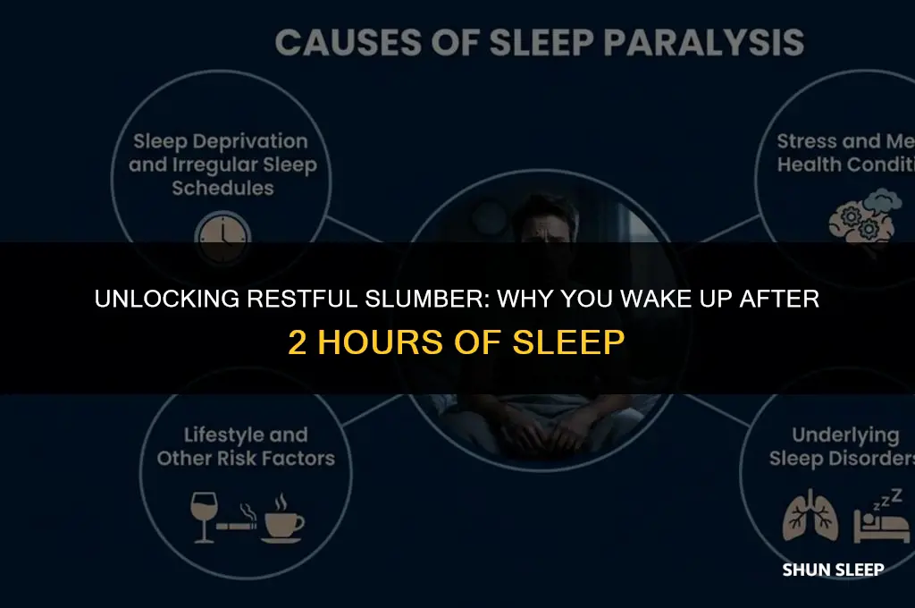 why do i wake up after 2 hours of sleep