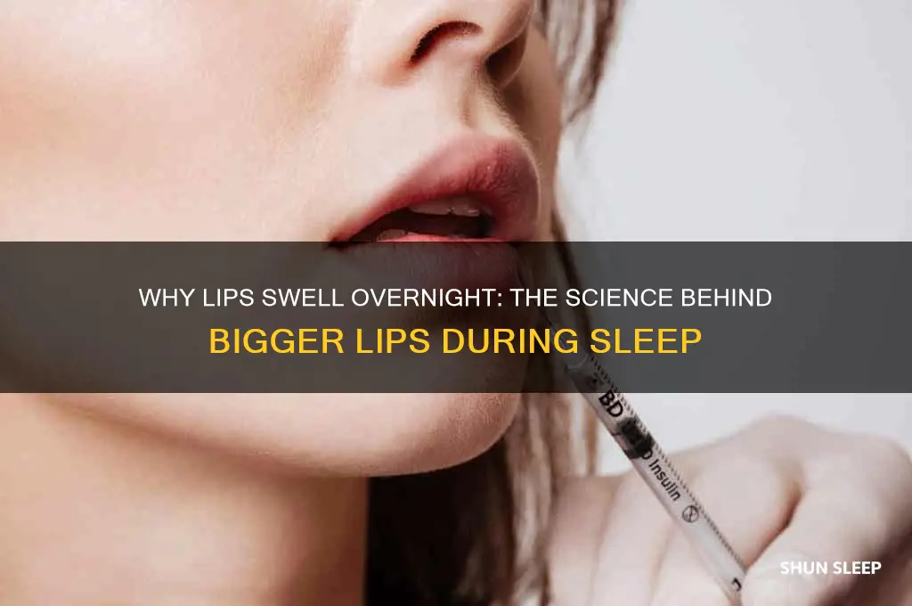 why do lips get bigger when you sleep