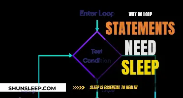 The Need for Sleep in Loop Statements