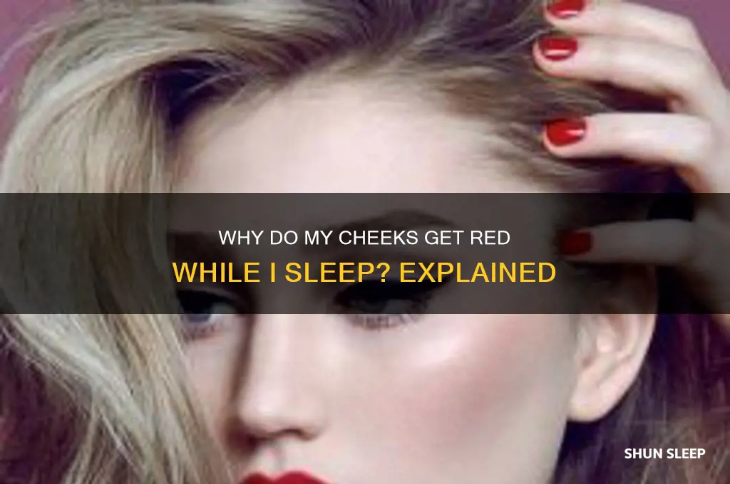 why do may cheeks get red while i sleep
