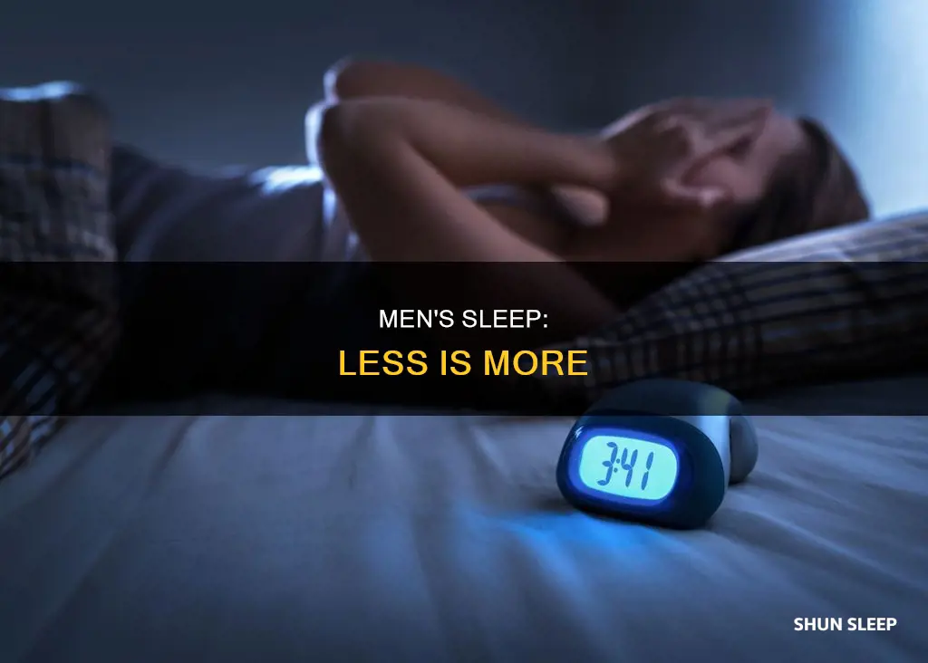 why do men need less sleep