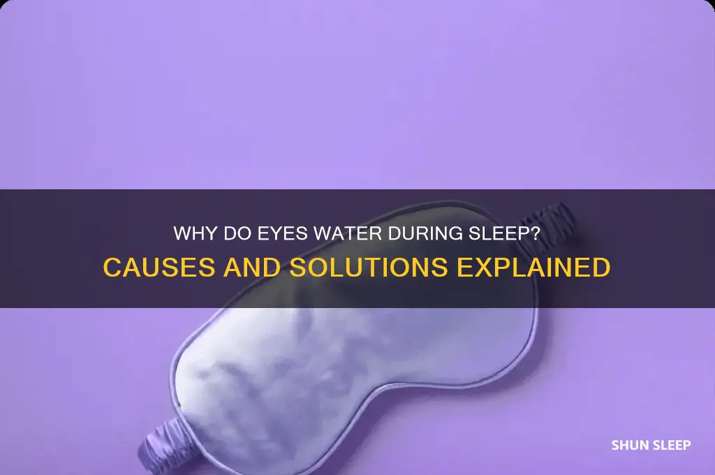 why do my eyes get watery when i sleep