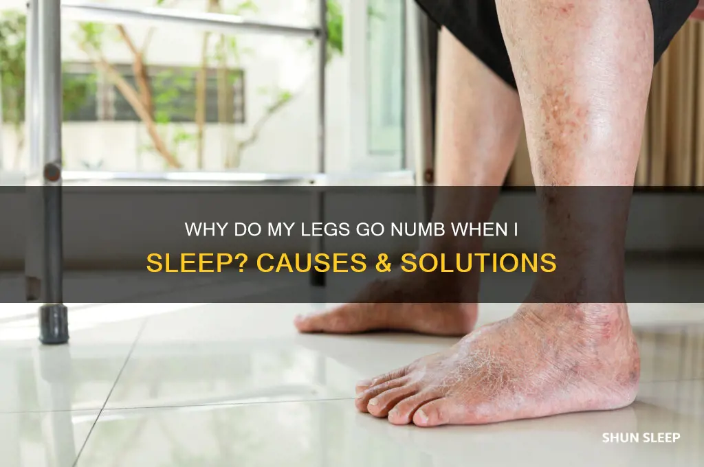 why do my legs get numb when i sleep