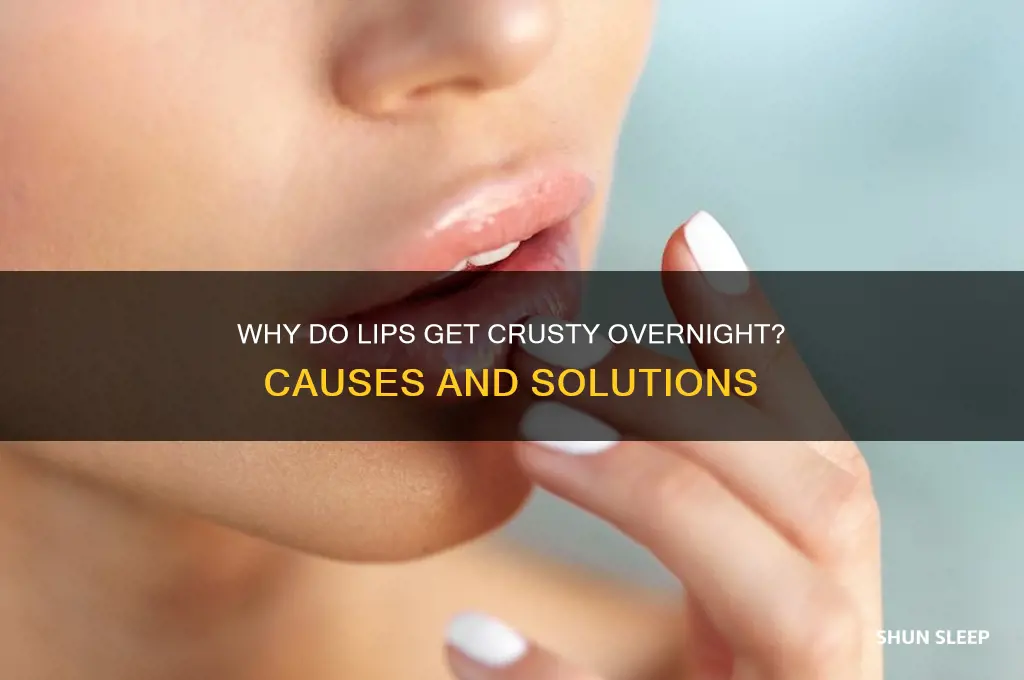 why do my lips get crusty when i sleep