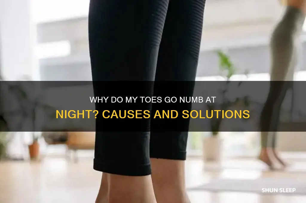 why do my toes get numb when i sleep