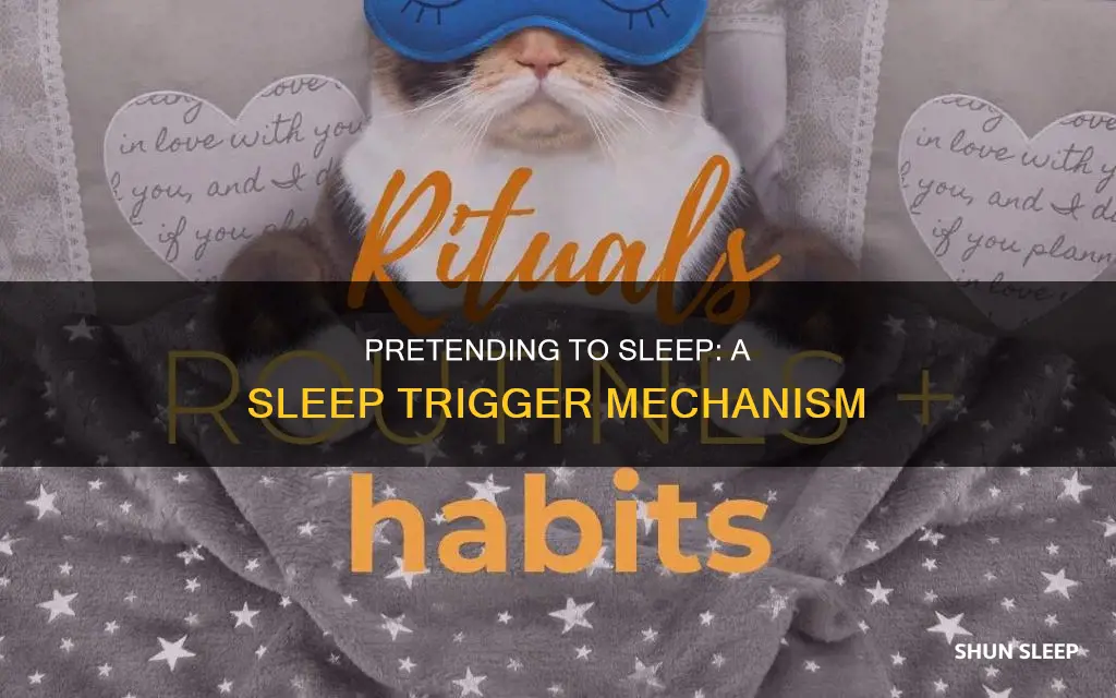 why do need to pretend to sleep to sleep