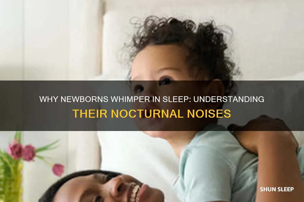why do newborn babies whimper in their sleep