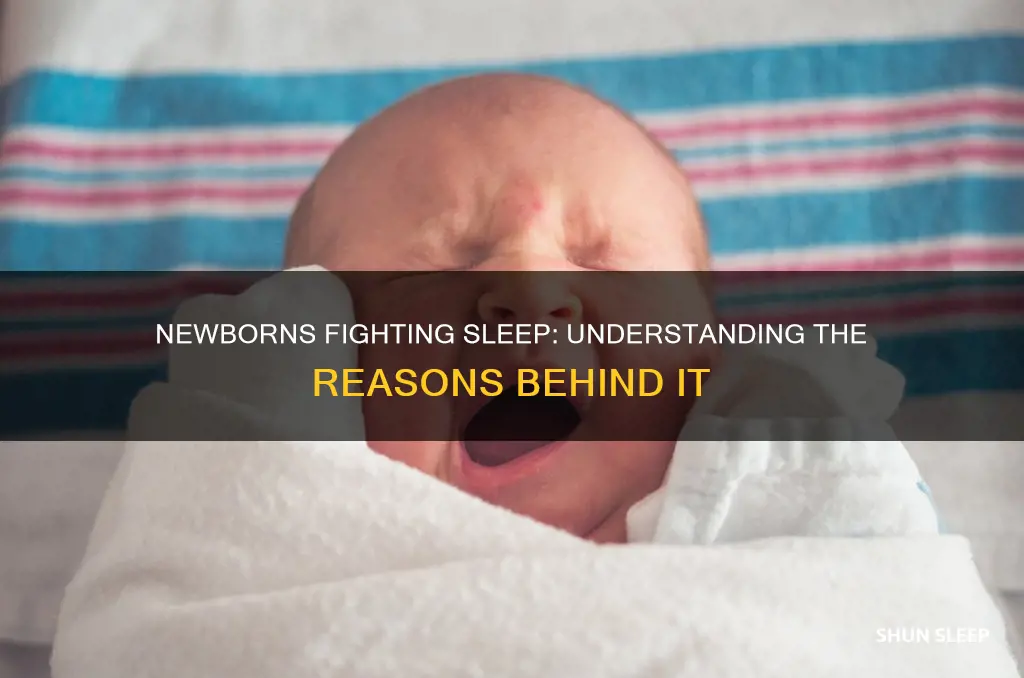 why do newborn fight sleep
