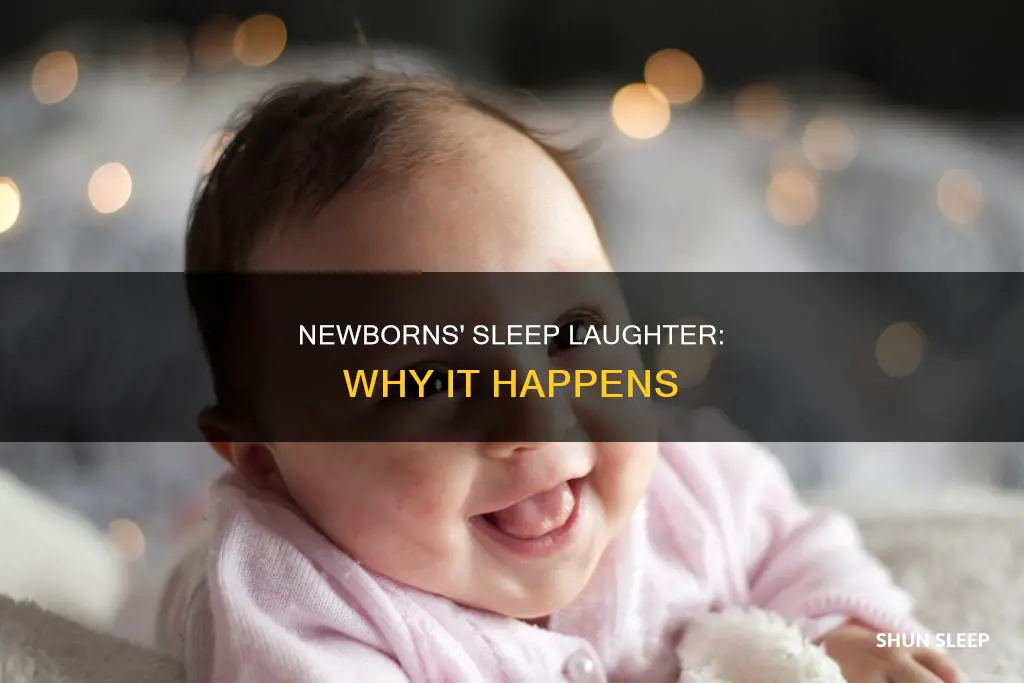 why do newborn laugh in sleep
