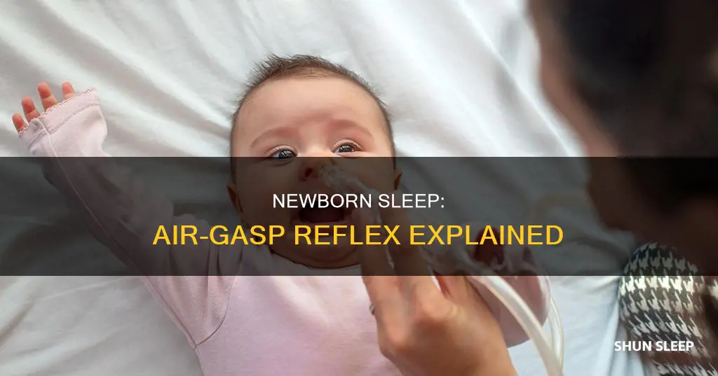 why do newborns gasp for air in their sleep