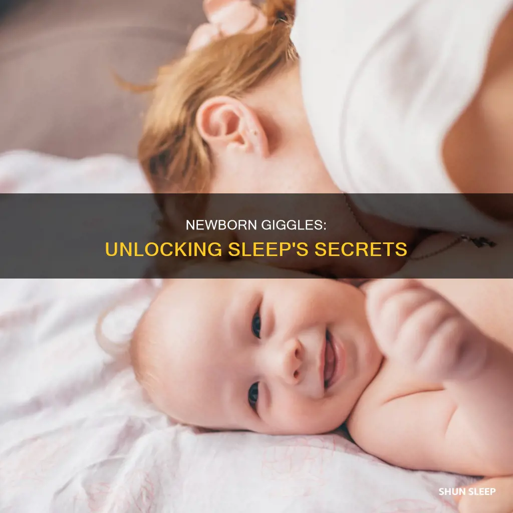why do newborns giggle in their sleep