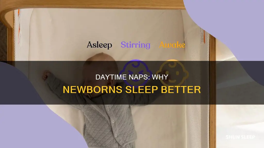 why do newborns sleep better during the day