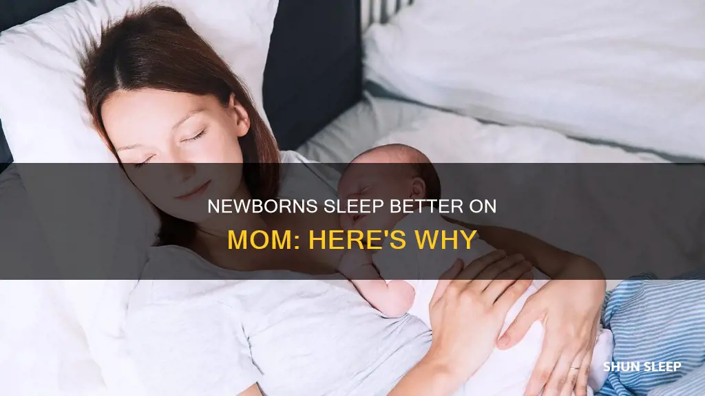 why do newborns sleep better on mom