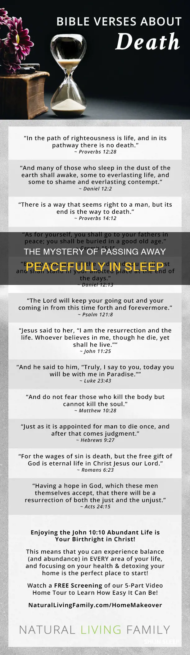 why do old people die in sleep