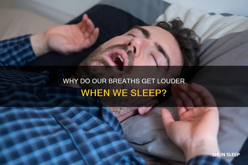 why do our breaths get louder when we sleep