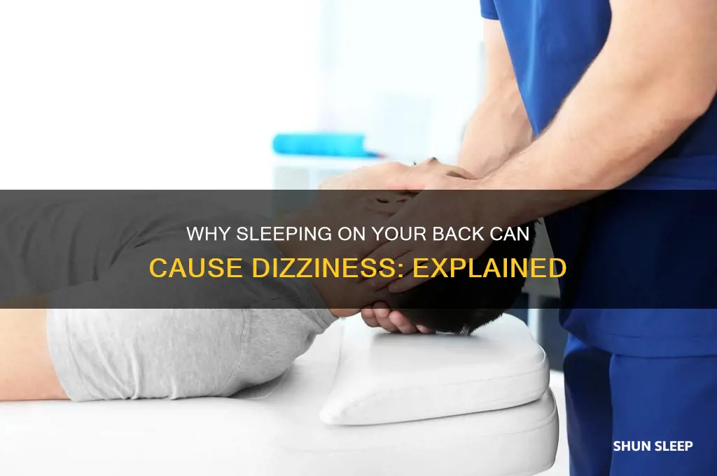 why do people get dizzy when sleep on back