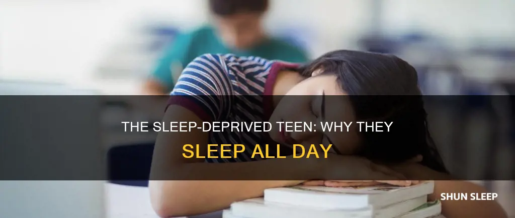 why do teens sleep all day