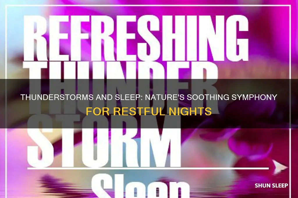 why do thunderstorms help you sleep