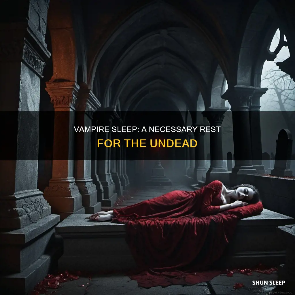 why do vampires need to sleep