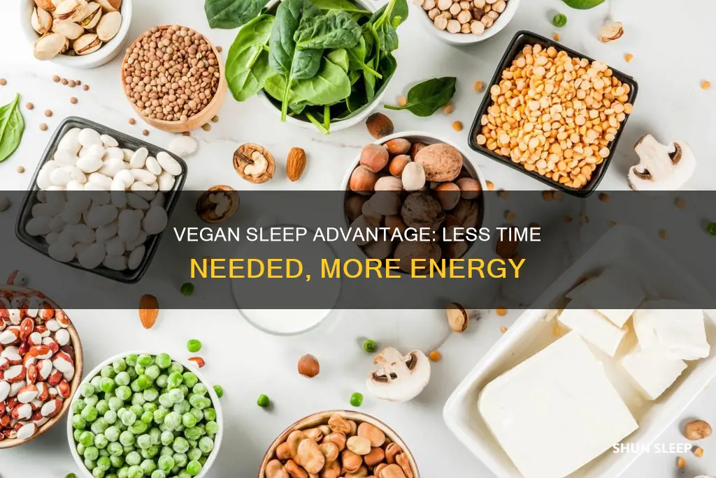 why do vegans need less sleep