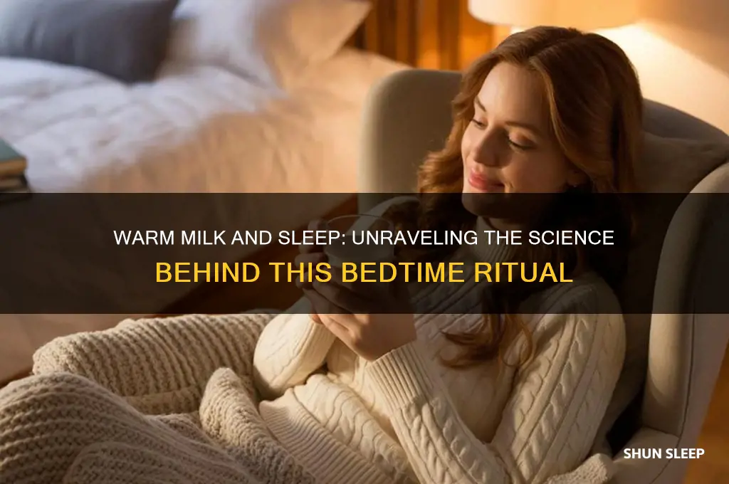 why do we drink warm milk to get to sleep
