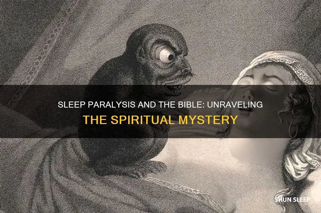 why do we get sleep paralysis bible