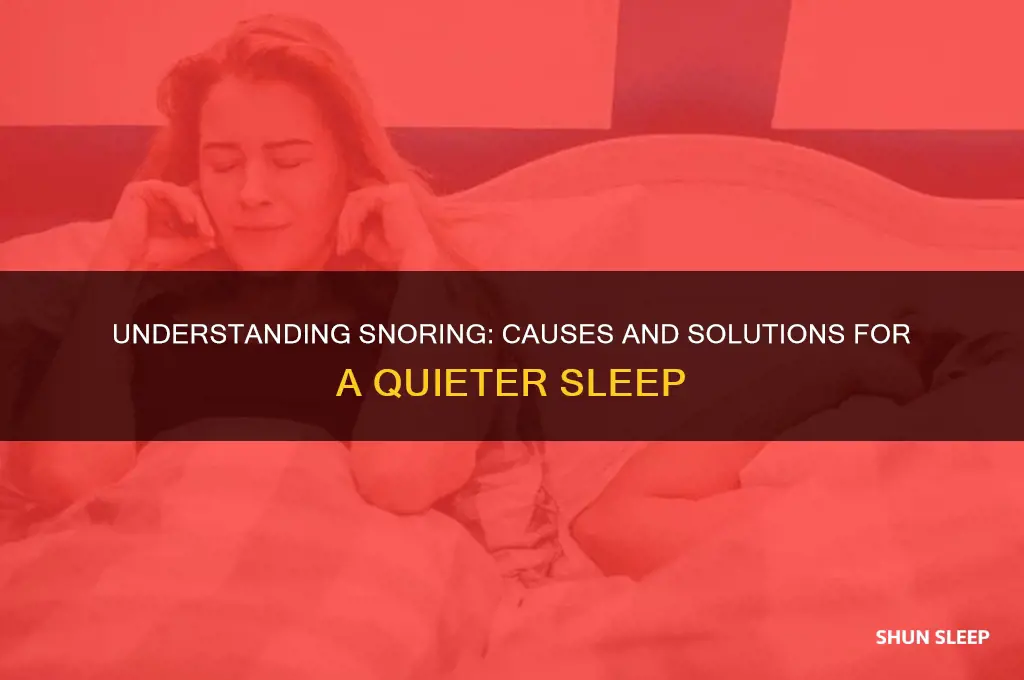 why do we get snoring while sleeping