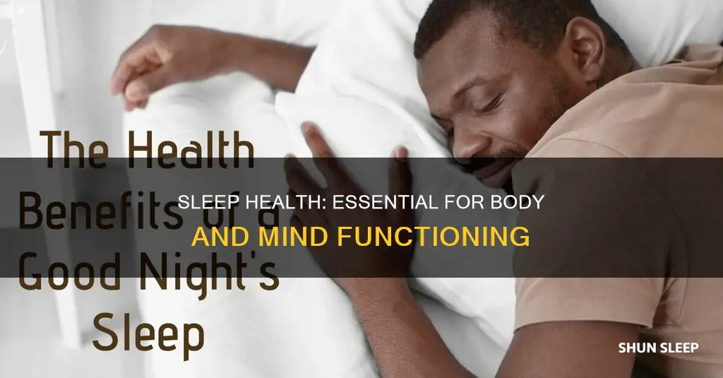 why do we need sleep health
