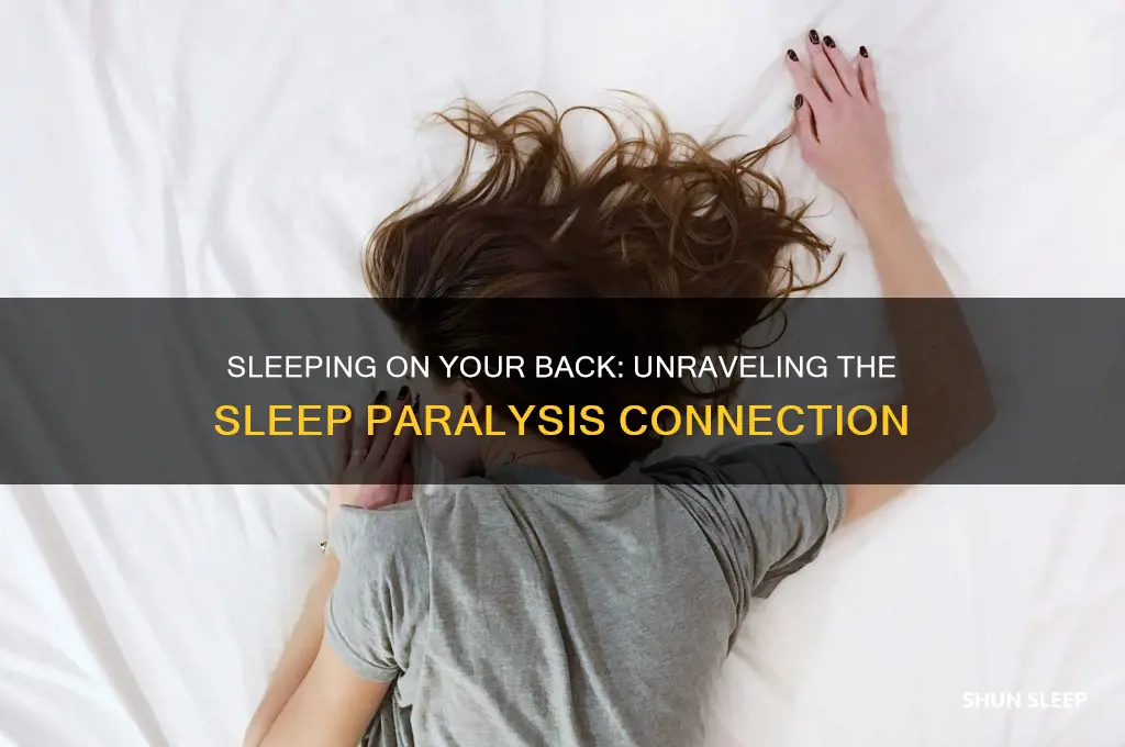 why do you get sleep paralysis sleeping on your back